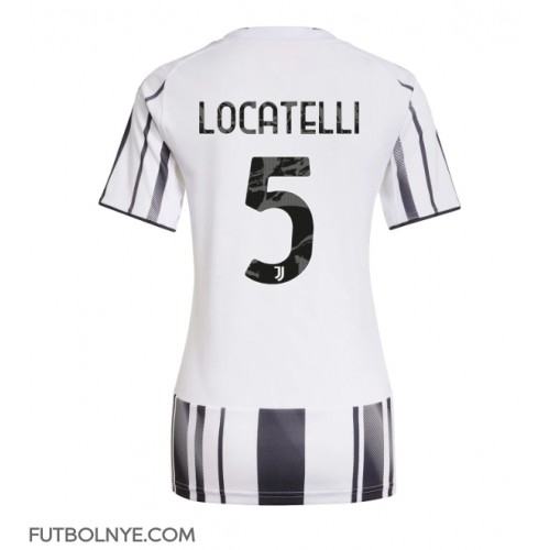 Camiseta Juventus Manuel Locatelli #5 Primera Equipación para mujer 2025-26 manga corta